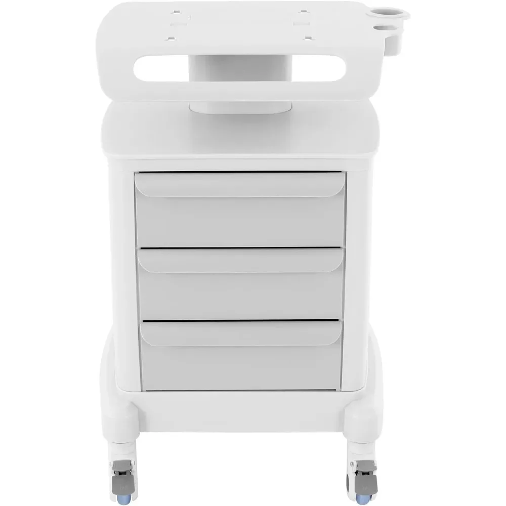 

Медицинская тележка, мобильная тележка для стоматологической лаборатории, медицинская тележка с 4 колесами, портативные тележки для подачи бутылок с водой с 3 ящиками