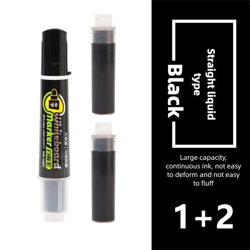 

Large Capacity round Tipped Marker Pen for Smooth Writing High Quality Office And Study Stationery Ink Bag Replacement