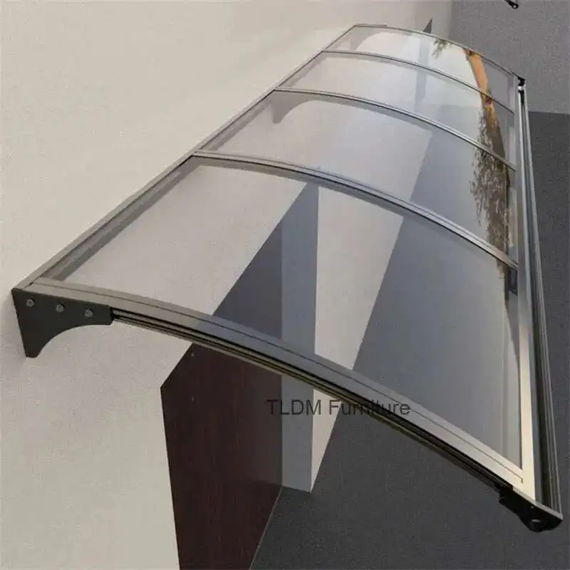 Home Outdoor Courtyard Rainproof Gazebos Aluminum Alloy Rain Awning with Sink Villa Balcony Eaves Front Door Canopy Sun Shelter view 6