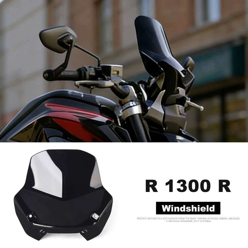 

Motorcycle R 1300 R Windshield Wind Screen Shield Deflector Protector Viser VIsor Windscreen For BMW R1300R R1300 R 2025 2026