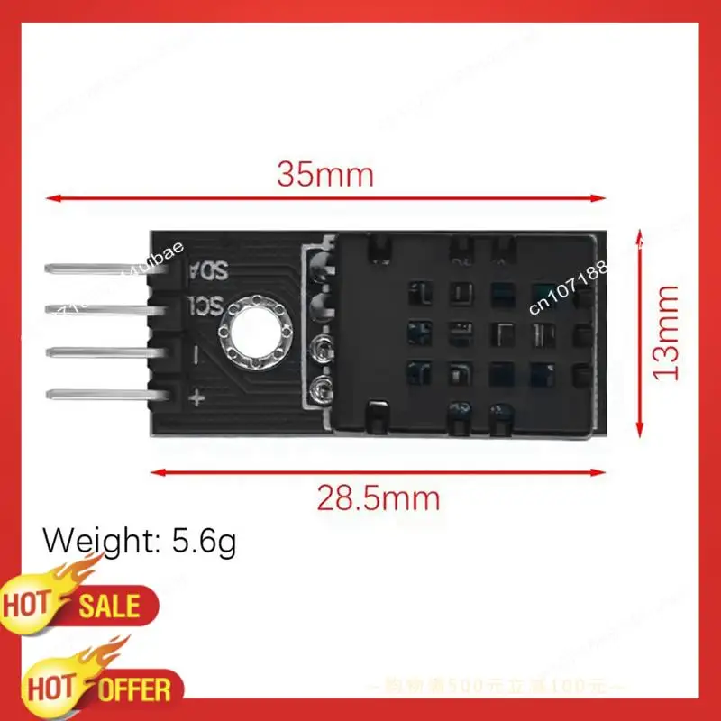 Módulo Sensor de temperatura y humedad B47C DHT20, salida de señal Digital IIC, Sensor de humedad, Compatible con Arduino, reemplaza DHT11