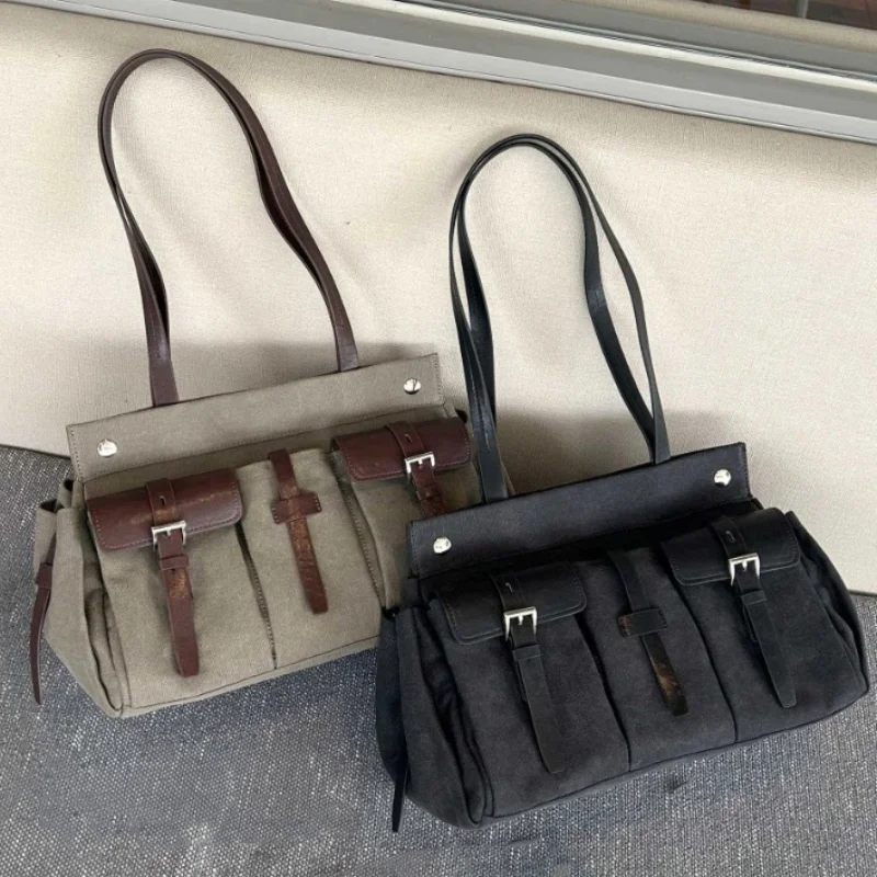 Leatherwork Thread - Tas Selempang Kulit Kanvas Vintage Kapasitas
