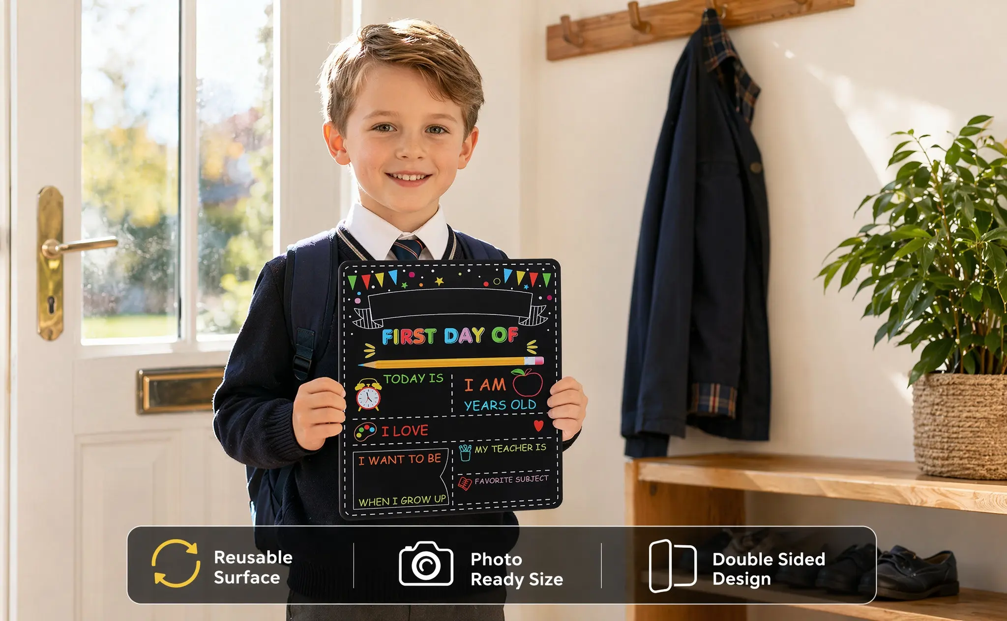 2pcs-student-double-sided-reusable-mini-sign-chalkboard-first-day-kindergarten-school-classroom