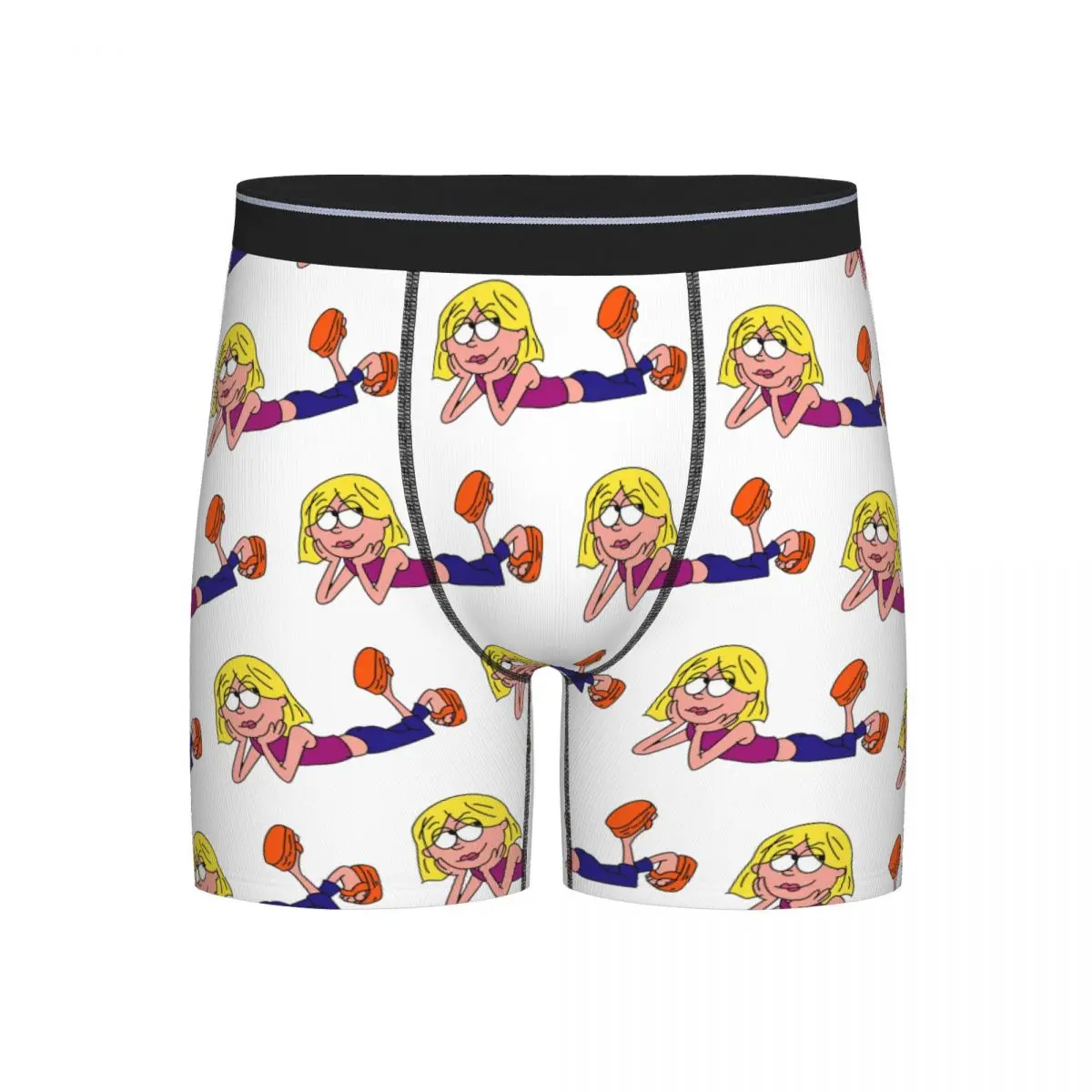 

Длинные трусы-боксеры, шорты Lizzie Mcguire, трусики с героями мультфильмов, мужское удобное нижнее белье для мужчин, подарки бойфренду