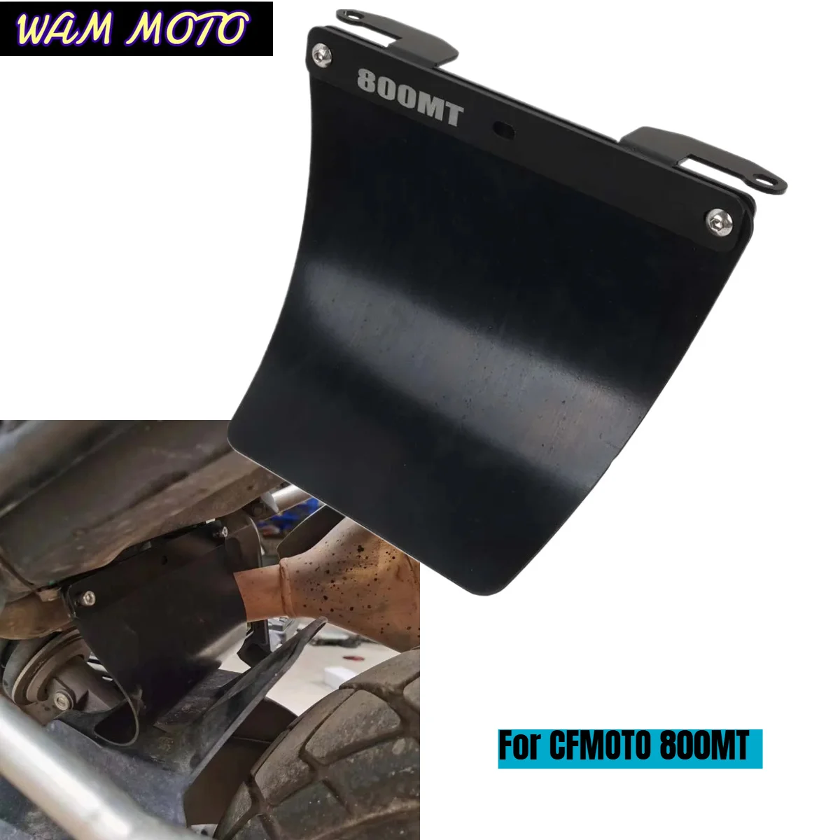 For CFMOTO 800MT 2021 - 2024 Motorcycle Accessories Rear Shock Absorption Fender Mudguard Splash Guard