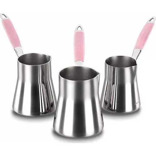 Korkmaz A126-01 Flora Coffee Pot Set Pink