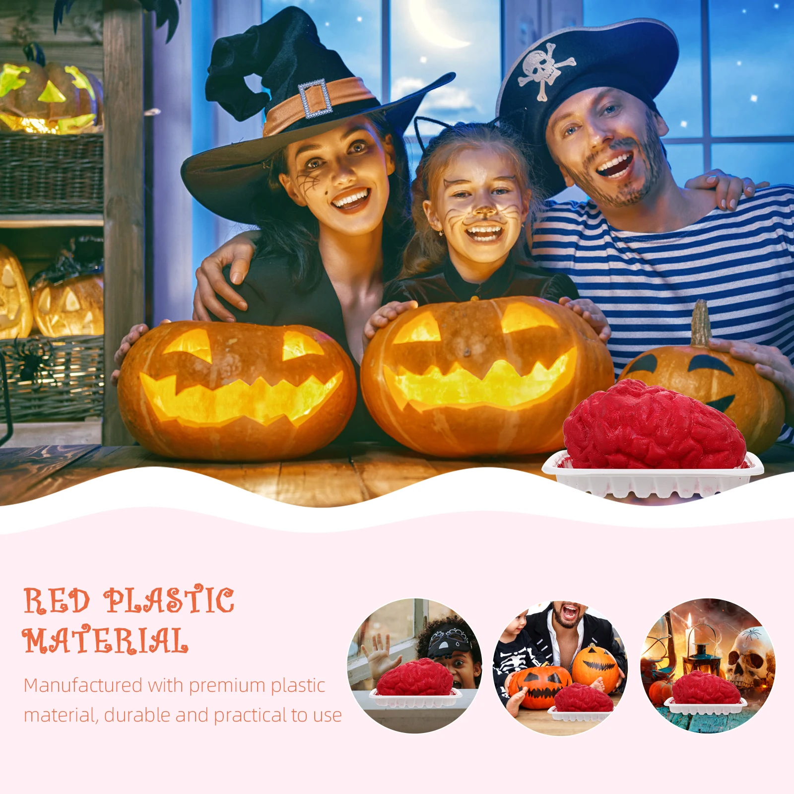 Realistische Hersenen Hart Rekwisieten Plastic Nep Organen Decoratie Speelgoed Halloween Lichaamsdelen Slijtvast Horror Speelgoed Gesimuleerd Model