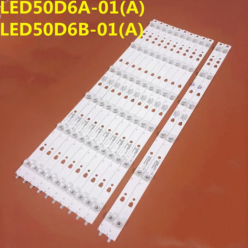 Strip lampu latar LED untuk LED50D6A-01(A) LED50D6B-01(A) LED49D06A-ZC23AG-04 50Q2 F50Y 50DF49-T2 LS50AL88A72