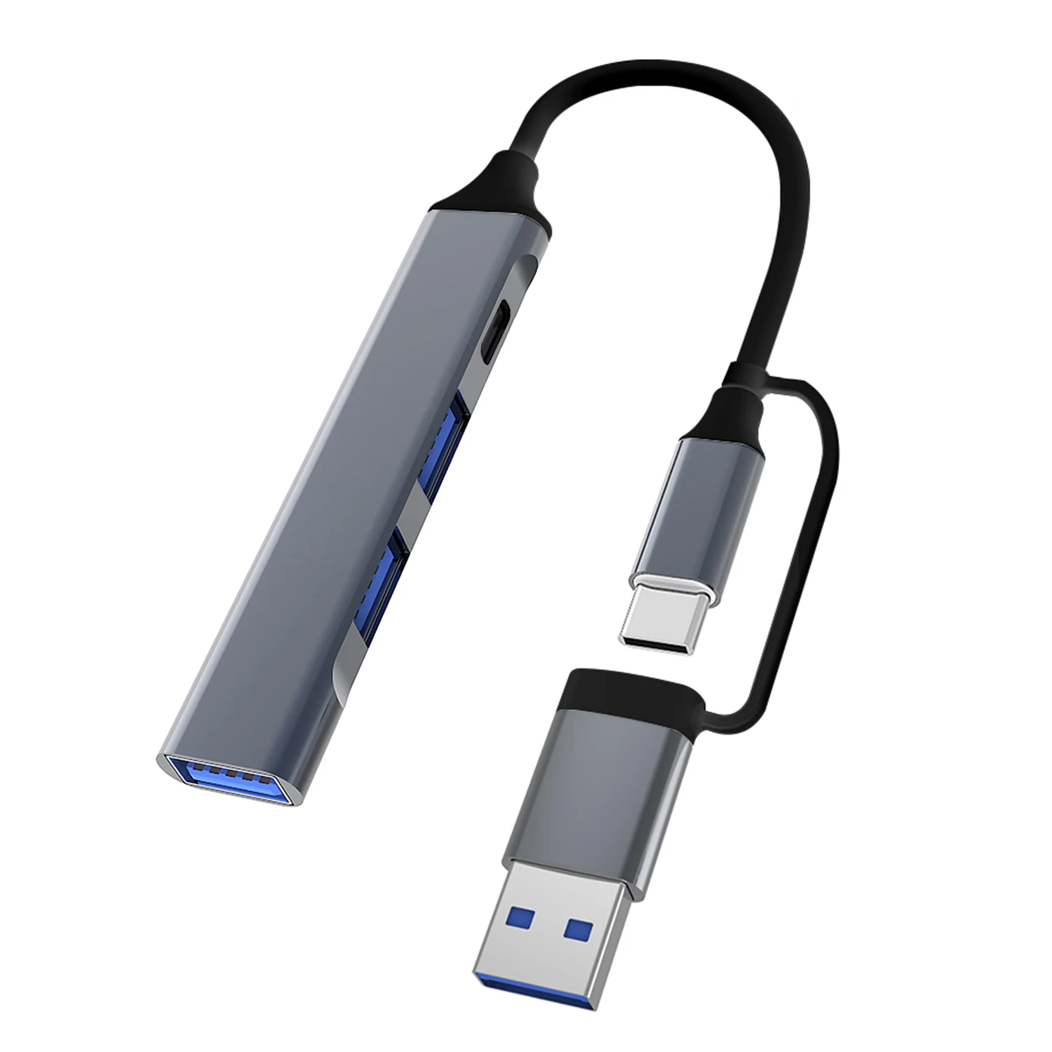 2-in-1 USB C HUB Type C extender 4-port splitter adapter docking station suitable for mobile Macbook Pro 13 15 Air PC laptop hub