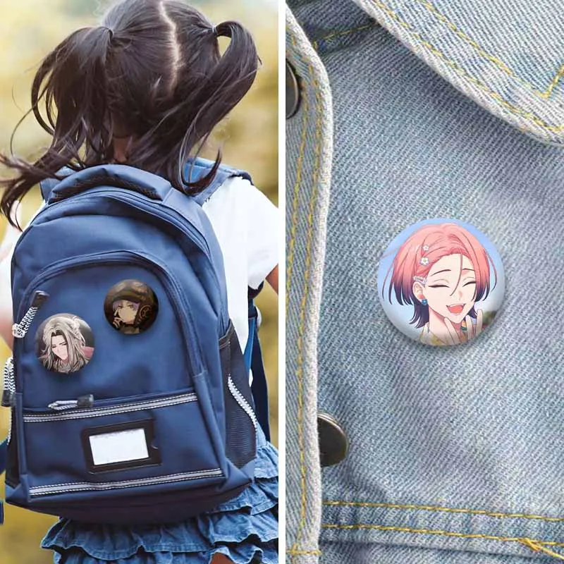Anime Game 18trip Enamel Brooch Cartoon Idol Hallritt Renga Nishizono Kafka Badges Lapel Pin