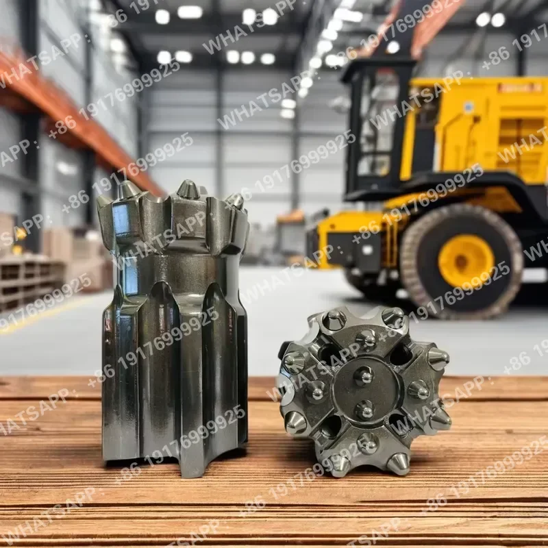 T51 102mm Retractable Threaded Carbon Steel Rock Drill Button Bit Forging Drilling Tool for Quarrying Well Coal Applications