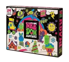 2026 NeeDoh Weihnachts-Countdown-Kalender 3D PVC Fidget-Puppe Adventskalender Überraschungsbox Stressabbau-Spielzeug Neujahrsgeschenk