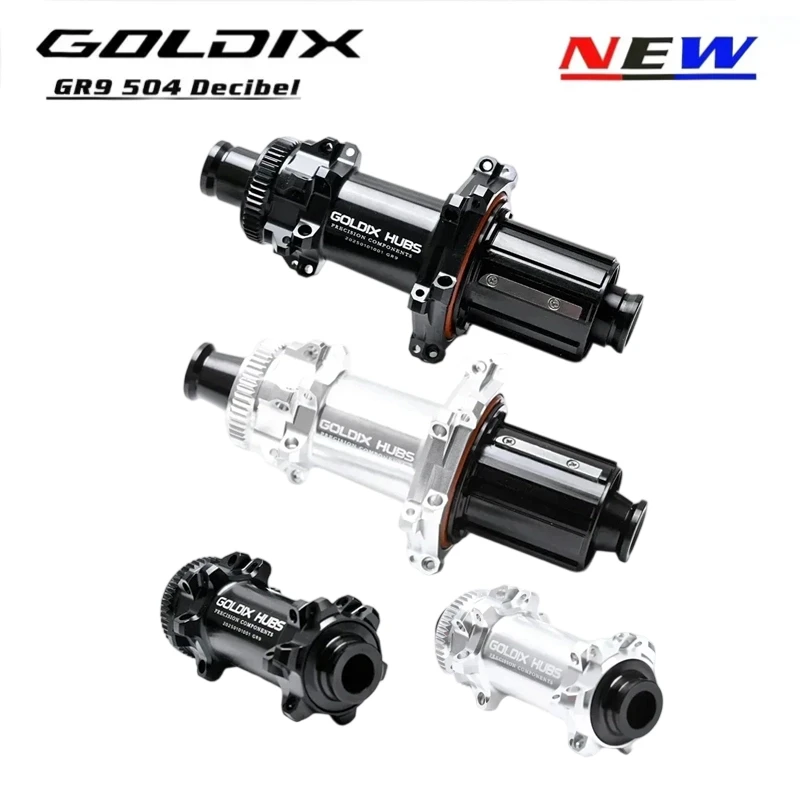 

GOLDIX GR9 I9 504 Bicycle Hub: 24 - Hole Straight - Pull Spoke, Featuring HG/XDR Hub Body for Road and Gravel Bikes