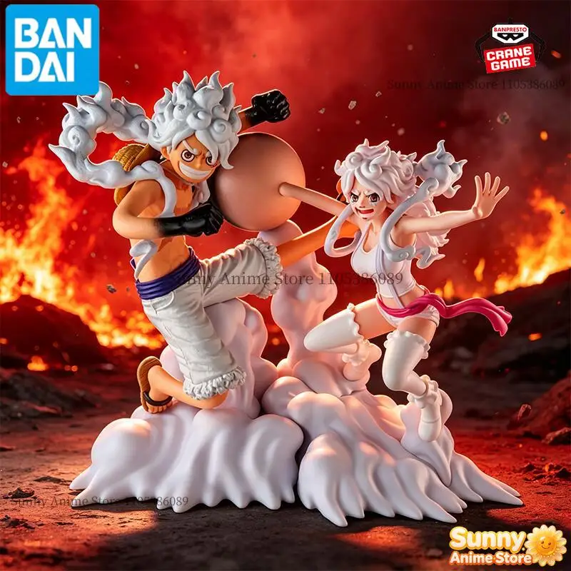 Bandai Original Banpresto One Piece Senkou Zekkei Gear 5 Nika Luffy Jewelry Bonney Figure Set Anime Action Figure Anime Cartoon