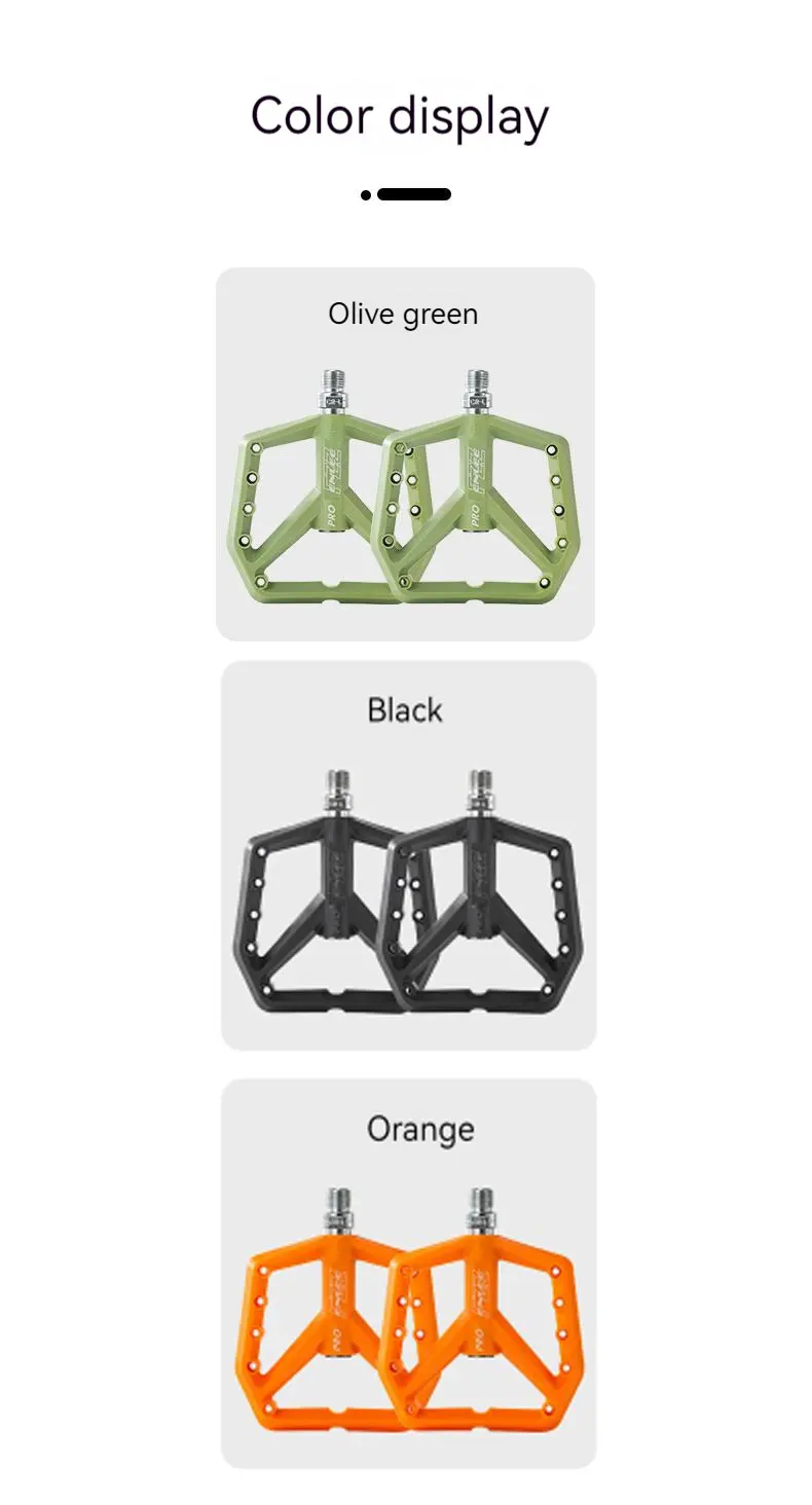 Enlee Mountainbike ultraleichtes Nylon pedal für Fahrrad pedal verbreitert ultraleichte Dichtung du Lager MTB Fahrrad pedale Zubehör – Detail 12