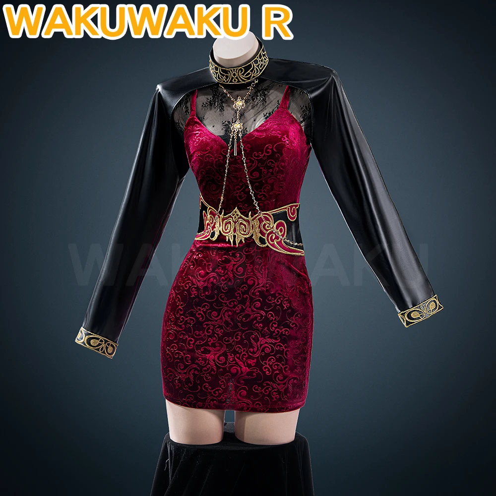 Anime Cosplay Plus Size - 【発送準備完了】アダア コスプレ衣装 ゲーム【S-3XL】ワクワクR 女性用 赤色 セクシー