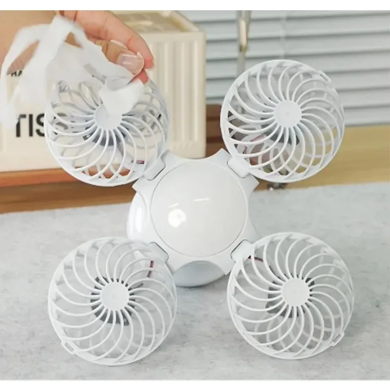 Rechargeable Wall Mounted Solar Football Fan Light Outdoor LED Bubble Camping Fan Light For Home Yard Patio Camping Decoration