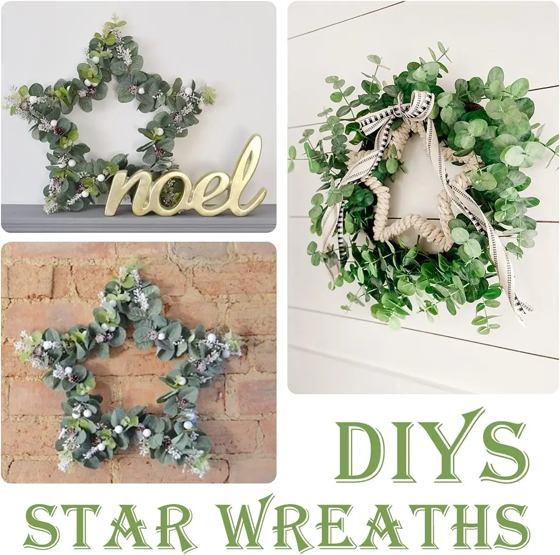 3 Pack Star Wreath Frame Wire Wreath Frame 12.5 Inch DIY holiday wreaths for Valentine\'s Day Christmas New Year Decoration