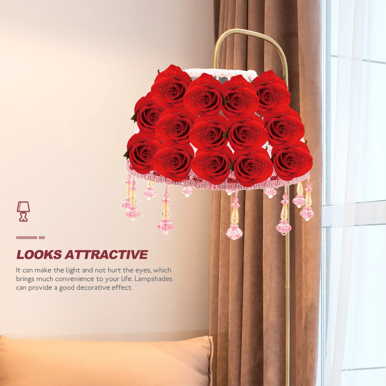 

Vintage Style Table Lamp Shade Fabric Light Cover For Bedroom Living Room Wedding Decor Replacement Lampshade Home