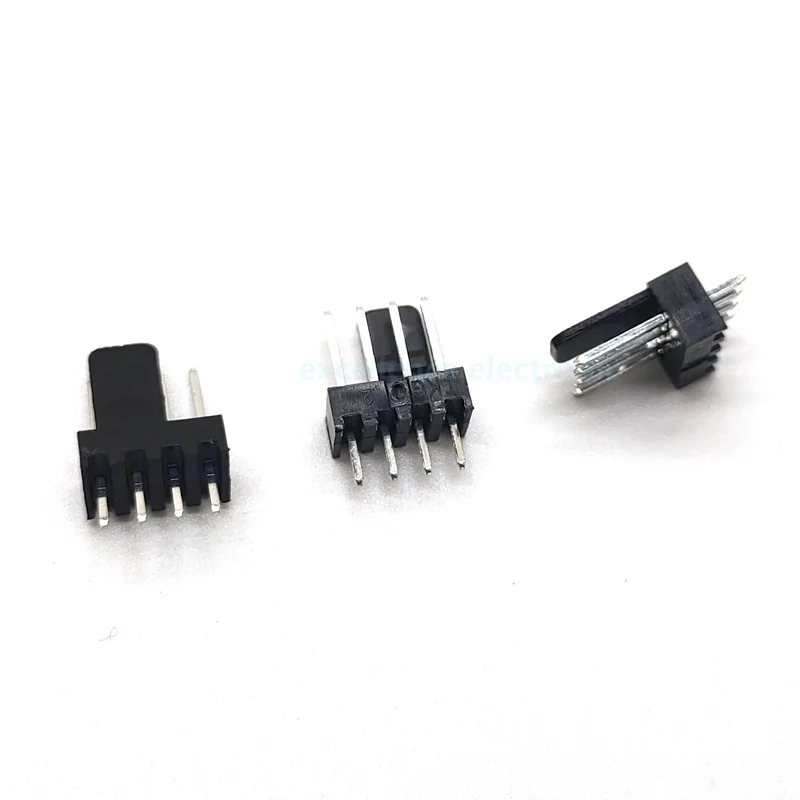 10PCS/Lot KF2510 2.54mm KF2510 3+1P  Male Female Housing Connector Straight Right Angle Pin Header 2.54mm 4pin