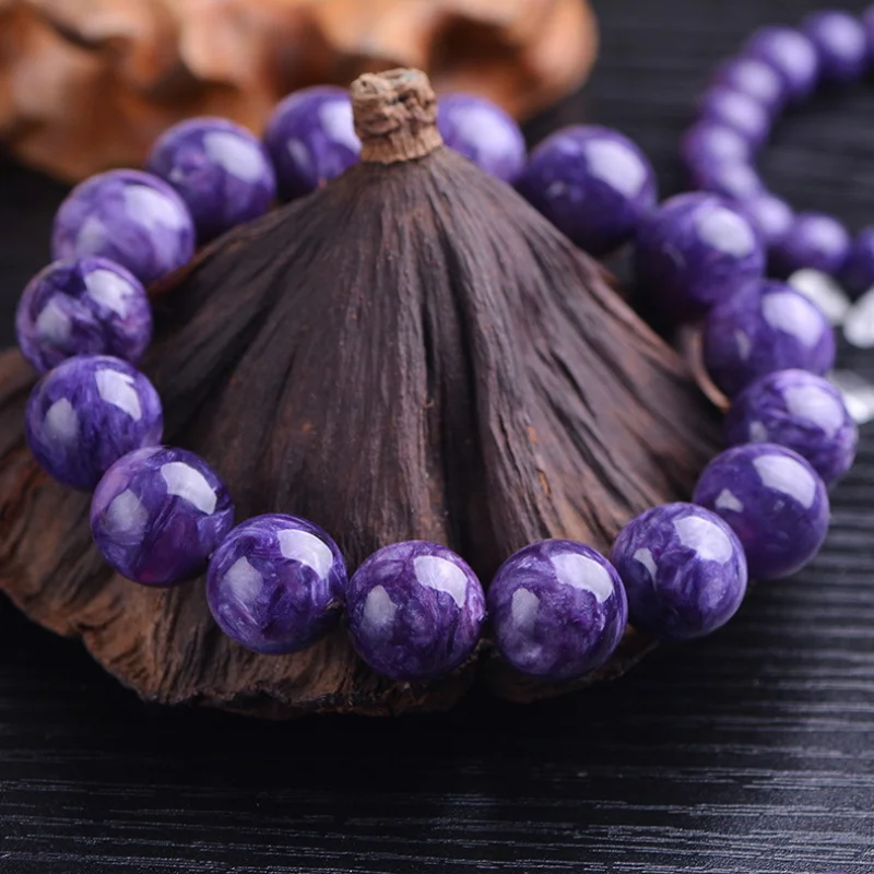 Natural Charoite Exquisite Stone Bracelet Men and Women