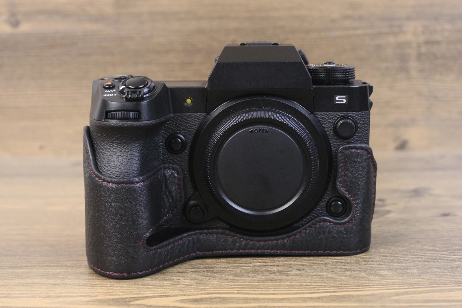 Genuine Real Leather Half Case Grip for FUJIFILM FUJI X-H2s