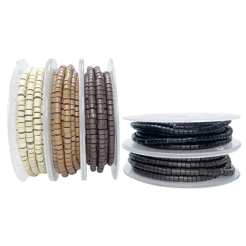 Micro anillos de 5.0mm, 1000 piezas/rollo, pre-cargados con silicona, cuentas de crimpado de aluminio para extensiones de cabello con plumas 3