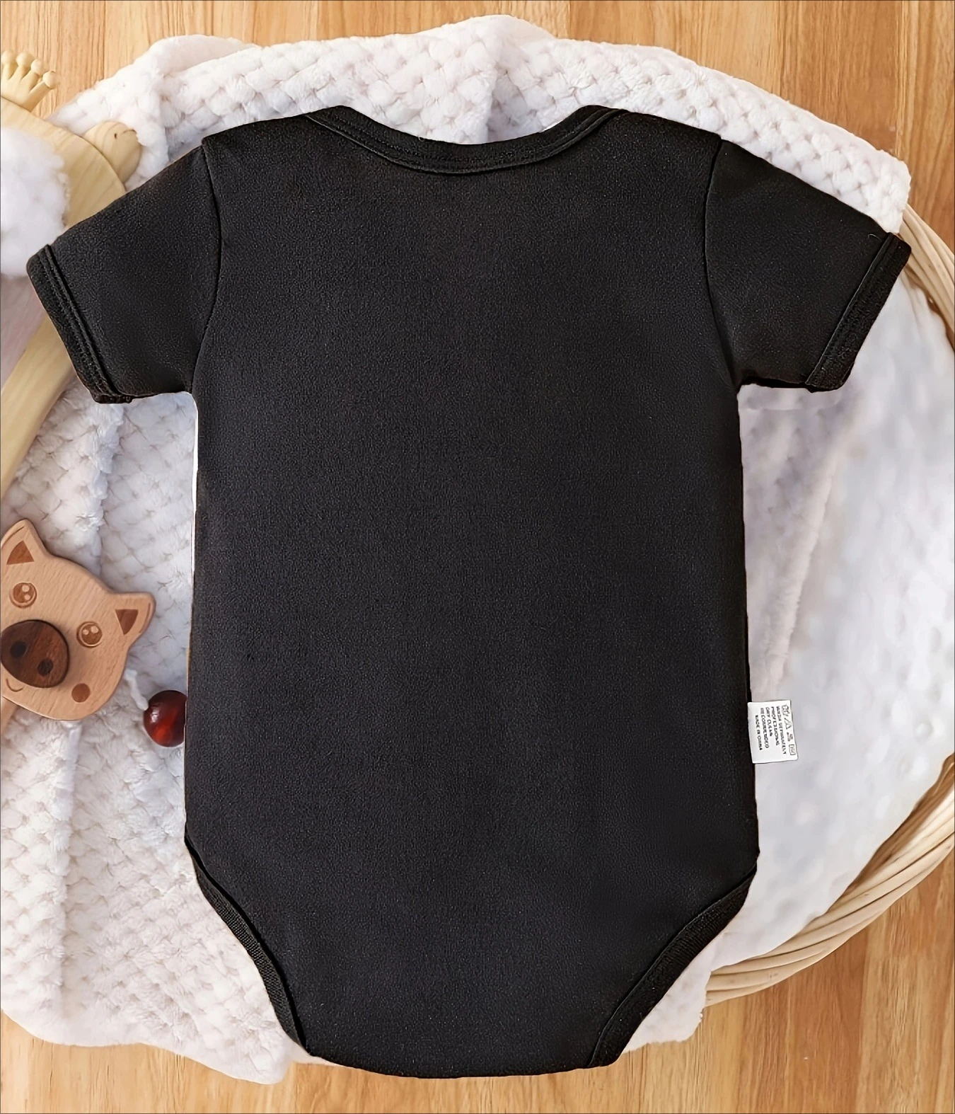 Newborn Romper Our First Father's Day Baby Summer Bodysuit with Cartoon Print Soft CottonJumpsuit for Outdoor Pregnancy Gift