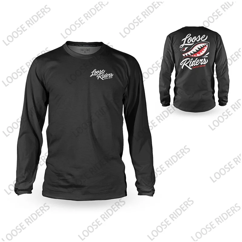 Loose Rider Bike Downhill Jersey, MTB Shirt, Off-Road DH Motorcycle Jersey, Motocross Sportswear BMX Outdoor Riding Long Sleeve