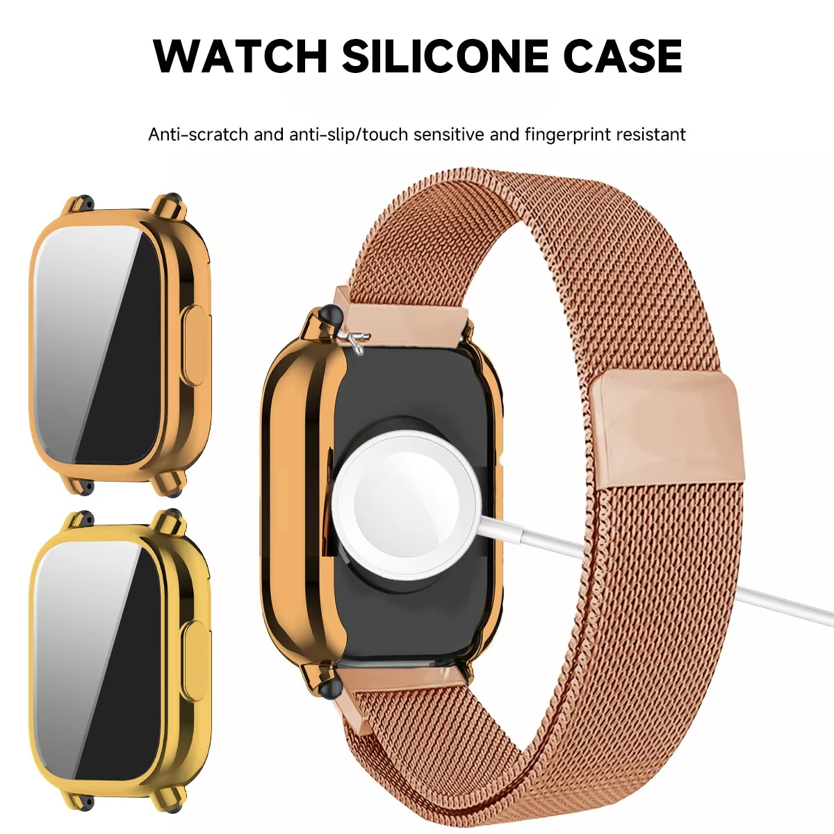 Milanese Mesh Strap For Redmi Watch 5 Active Band With Case Screen Protector Redmi Watch 5 Lite Watchbands Bracelet Accessories