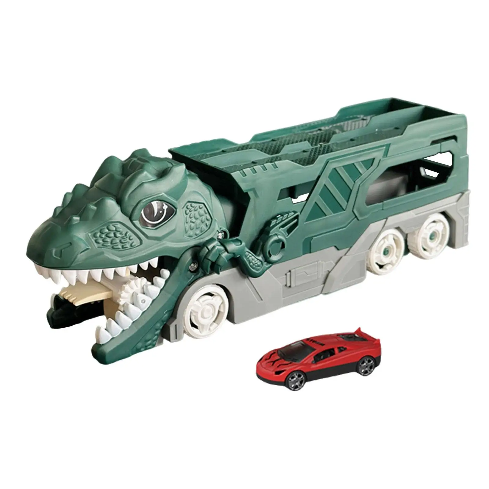 

Игровой набор: Грузовик-транспортер динозавров с контейнером для хранения, машина, поглощающая динозавров. Для девочек и мальчиков, детский сад.