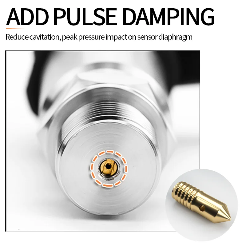 Kleiner Drucksensor-Sender 4-20 mA 0-10 V 0-5 V RS485 0-1,6 MPa 0-10 bar 0-2,5 MPa 0-25 bar G1/4 DC24V Druckwandler – Detail 4