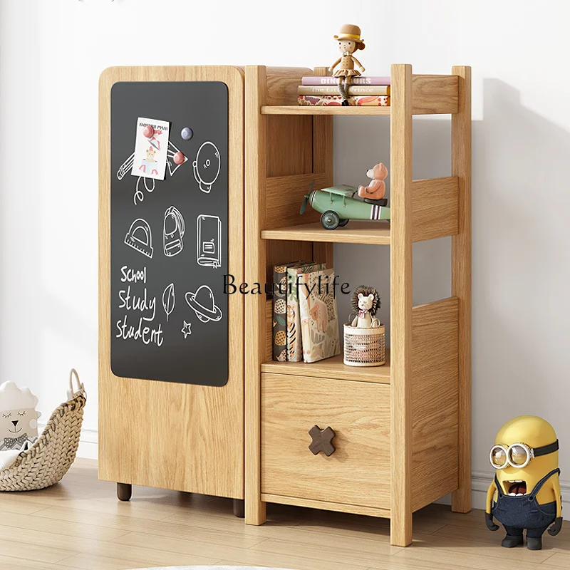 

Solid wood locker Free combination storage Floor display locker