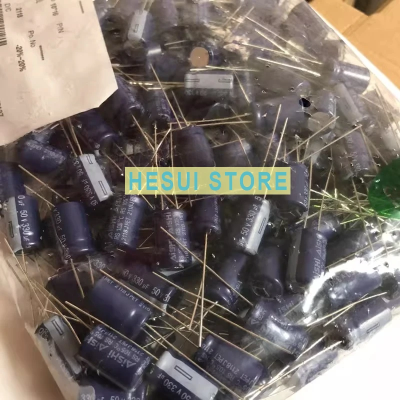 In-line electrolytic capacitor 50V330UF 470UF RS high frequency low resistance 10X16/20