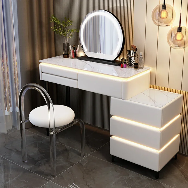 Woman Dressing Table Makeup Bedroom Luxury Furniture Rooms Organizer Salon Chair Vanity Desk Set Hotel Tocadores Minimalist