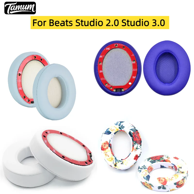 

For Beats Studio 2.0 Studio 3.0 Wireless And Wired Headsets Headphones Ear pads Cushion Leather Earpads Soft Sponge Cushion