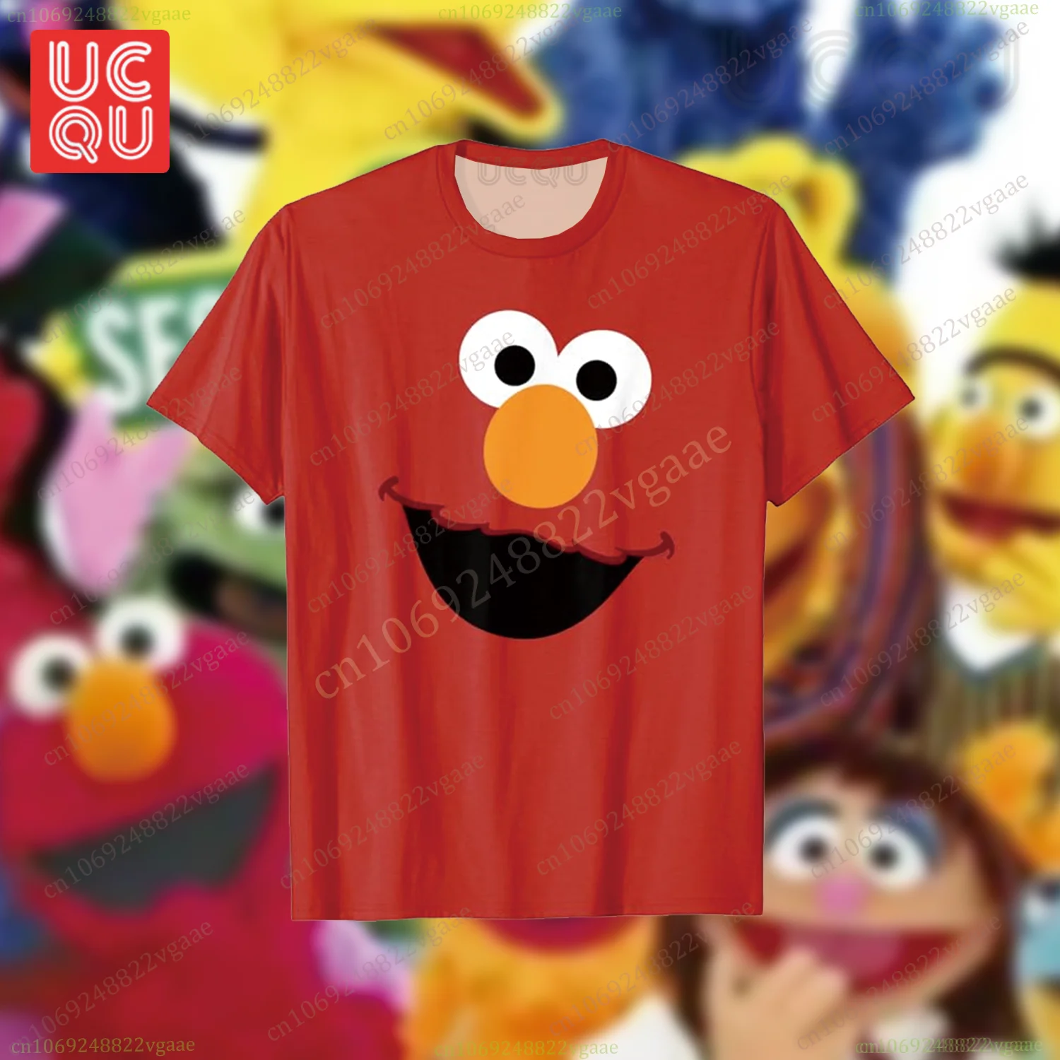 تلفزيون إلمو تي شيرت للأطفال الأولاد الكرتون تي شيرت قصير الأكمام تي شيرت السمسم الشارع مضحك ملابس الفتيات كوكي الوحش