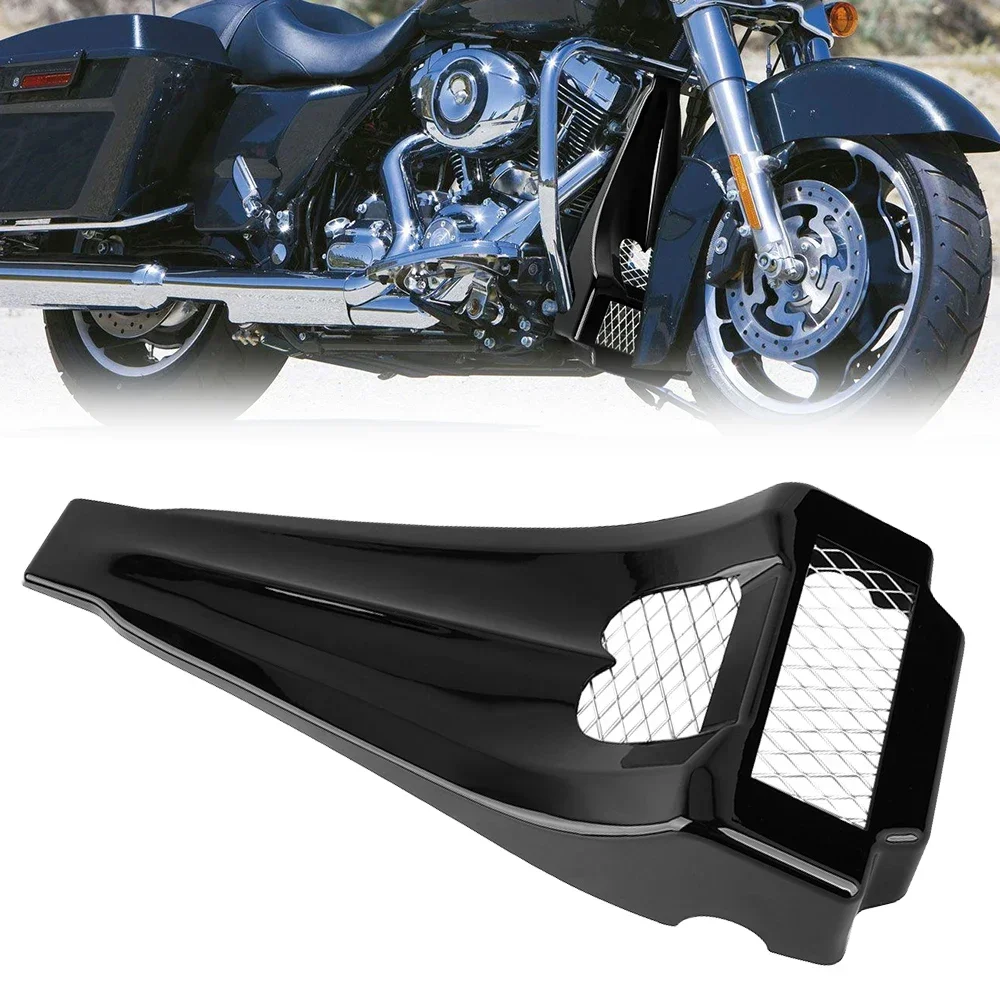 

Glossy Black Motorcycle Front Lower Chin Fairing Spoiler Scoop ABS For Harley Touring FLH Electric Road Street Glide 1997-2013