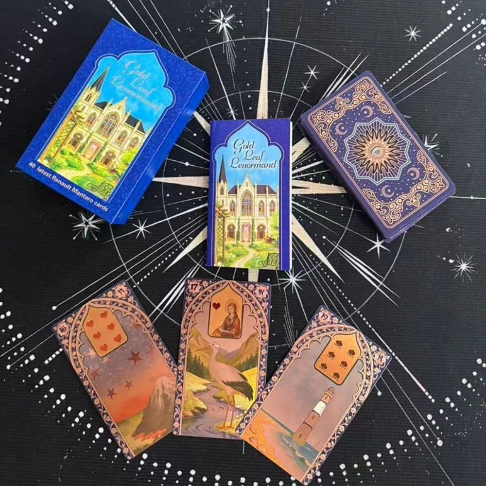 Rana George Lenormand Oracle Cards 12*7cm 40 Pcs Waterproof PET Cards for Divination & Fortune Telling - Luxury Durable Deck