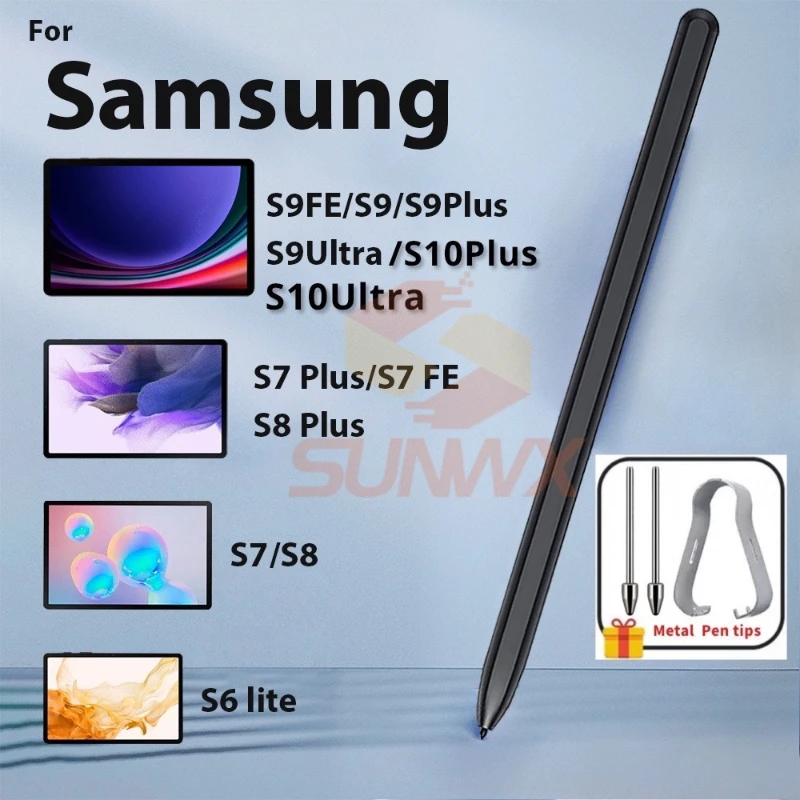 Stylus Pen for Samsung Galaxy Tab S9 S8 S7 S6 Lite with Palm Rejection Pencil for Galaxy Tab S9+ S8 Ultra S7 FE S Pen with Nibs