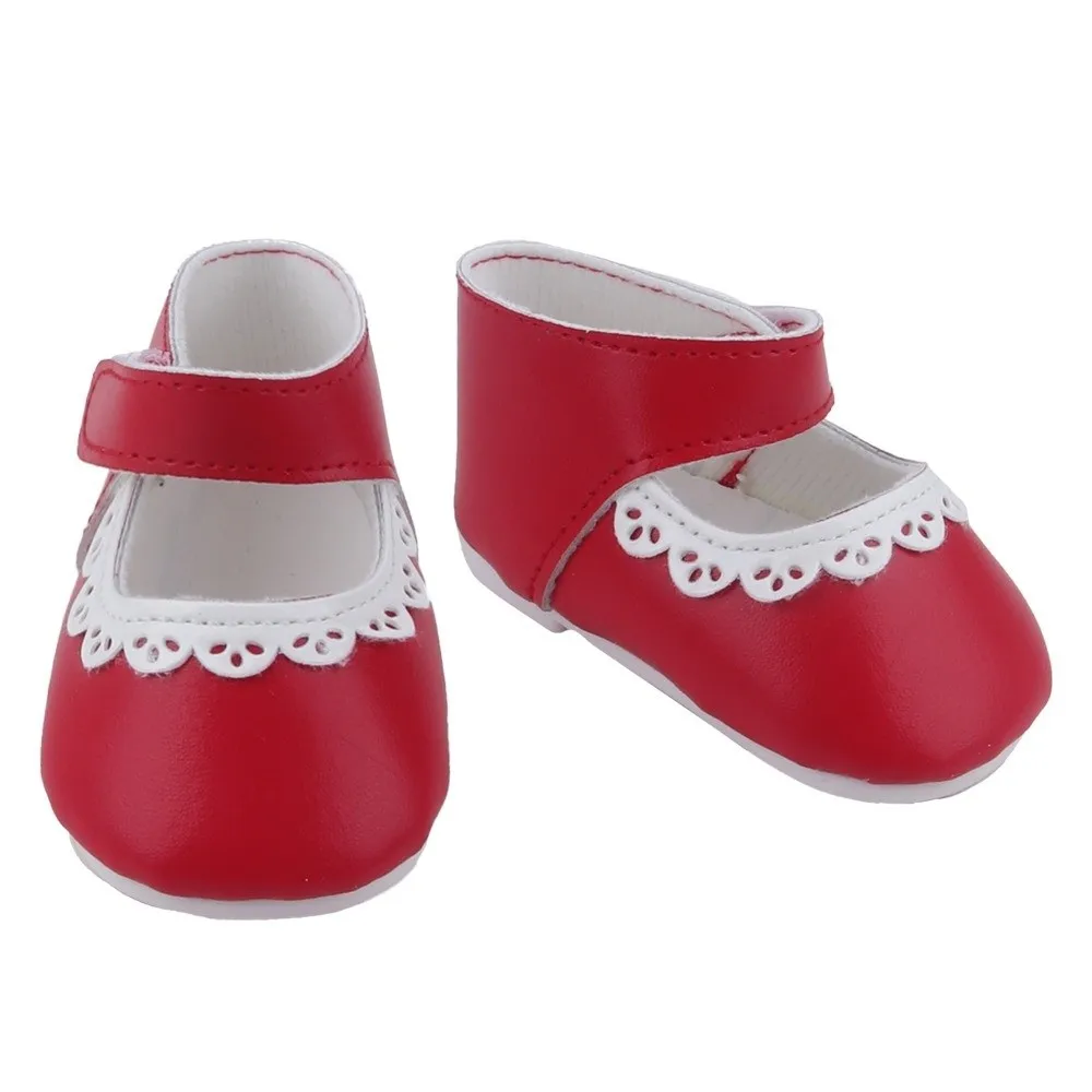 Footwear 8cm Size Shoes Pu Leather Ruffle Design Reborn Shoes Adorable Edged Cute Style Accessories Cotton Toy Bear
