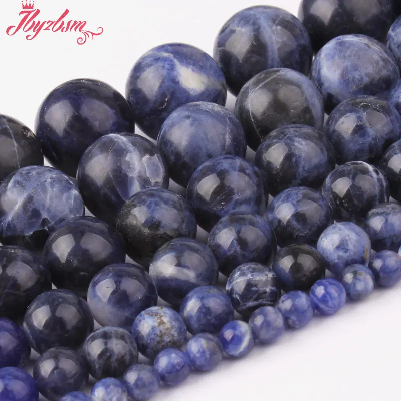 Natural Blue Sodalite Stone Beads Spacer Strand 15Inch for Jewelry Making Bracelet Handmade Necklace Diy Findings Free shipping