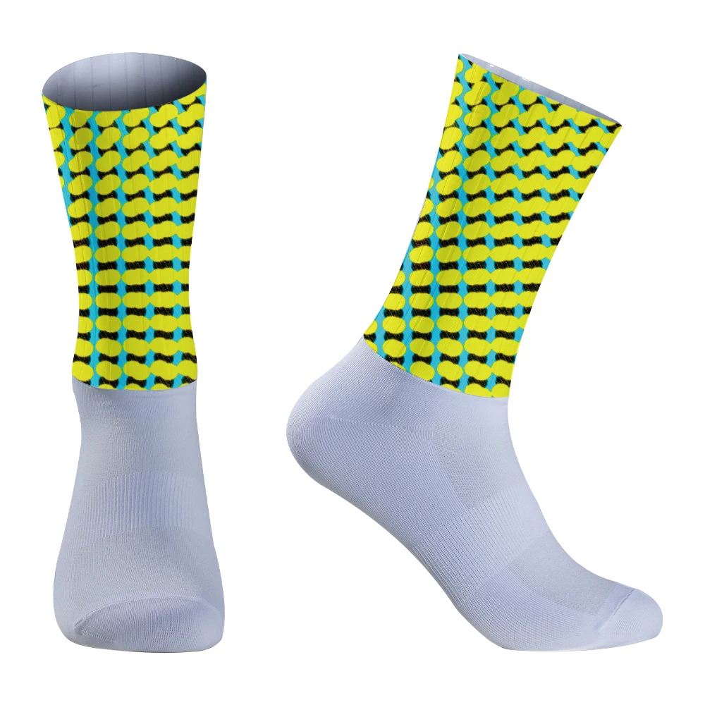 Fahrrad Sommer Aero Socken Radfahren 2024 neues Team Kieselgel rutsch feste atmungsaktive Pro Rennsport Socken Männer Frauen