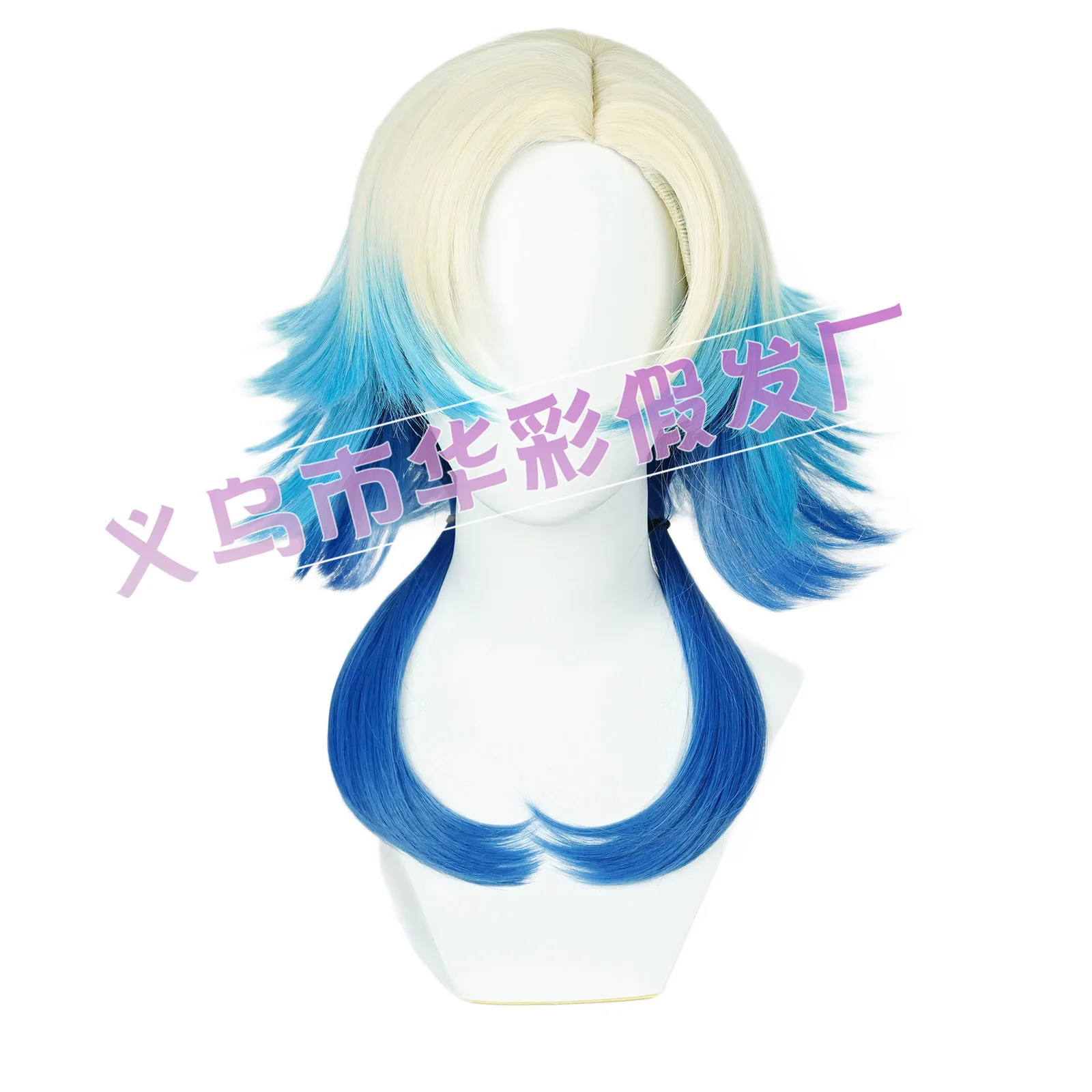 BLUE LOCK Michel Caesar Cosplay Wig Simulates Scalp Top Mixing Gradient