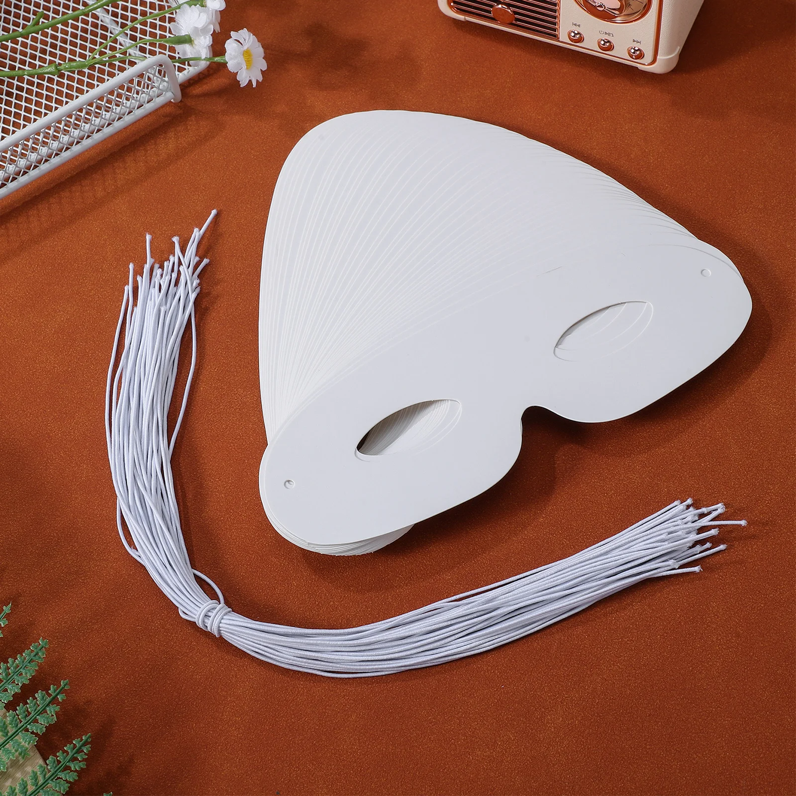 80 pezzi maschere vuote per cosplay maschera per travestimento in carta sfusa artigianale fai da te maschera bianca non verniciata per la festa cosplay