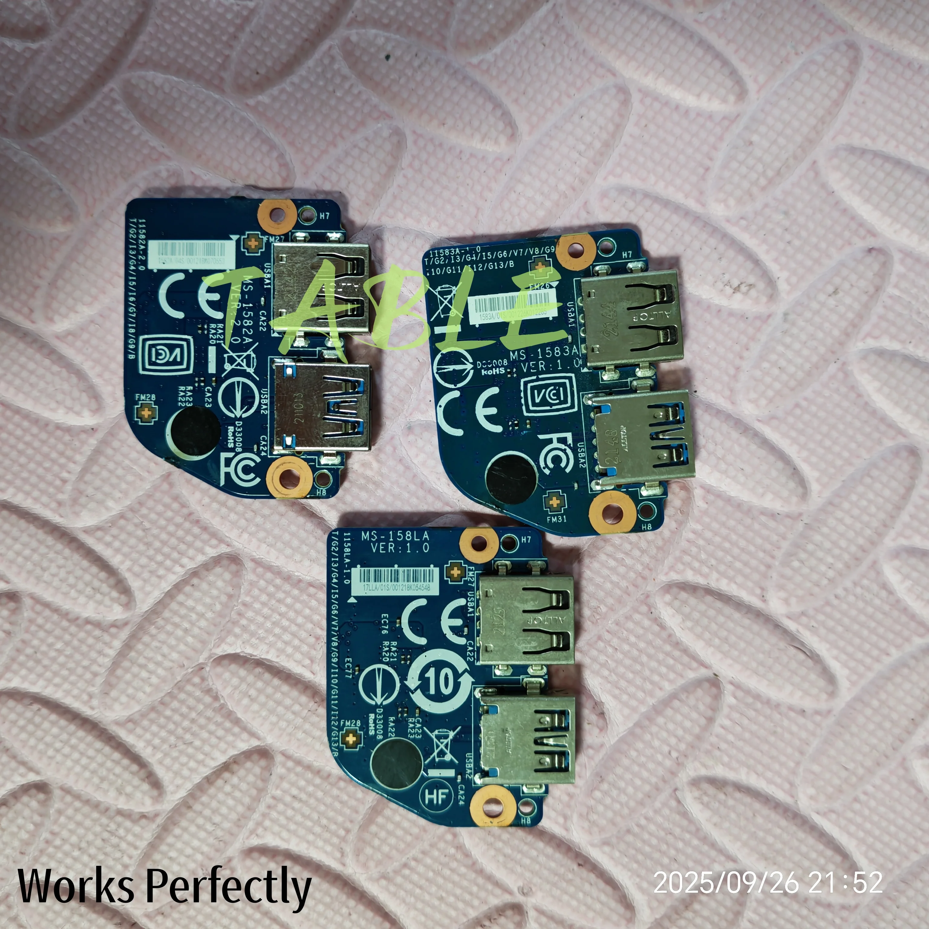 For MSI Sword 15 Crosshair 15 Laptop USB Power Botton IO BOARD MS-158LA MS-1582A MS-1583A FREE SHIPPING
