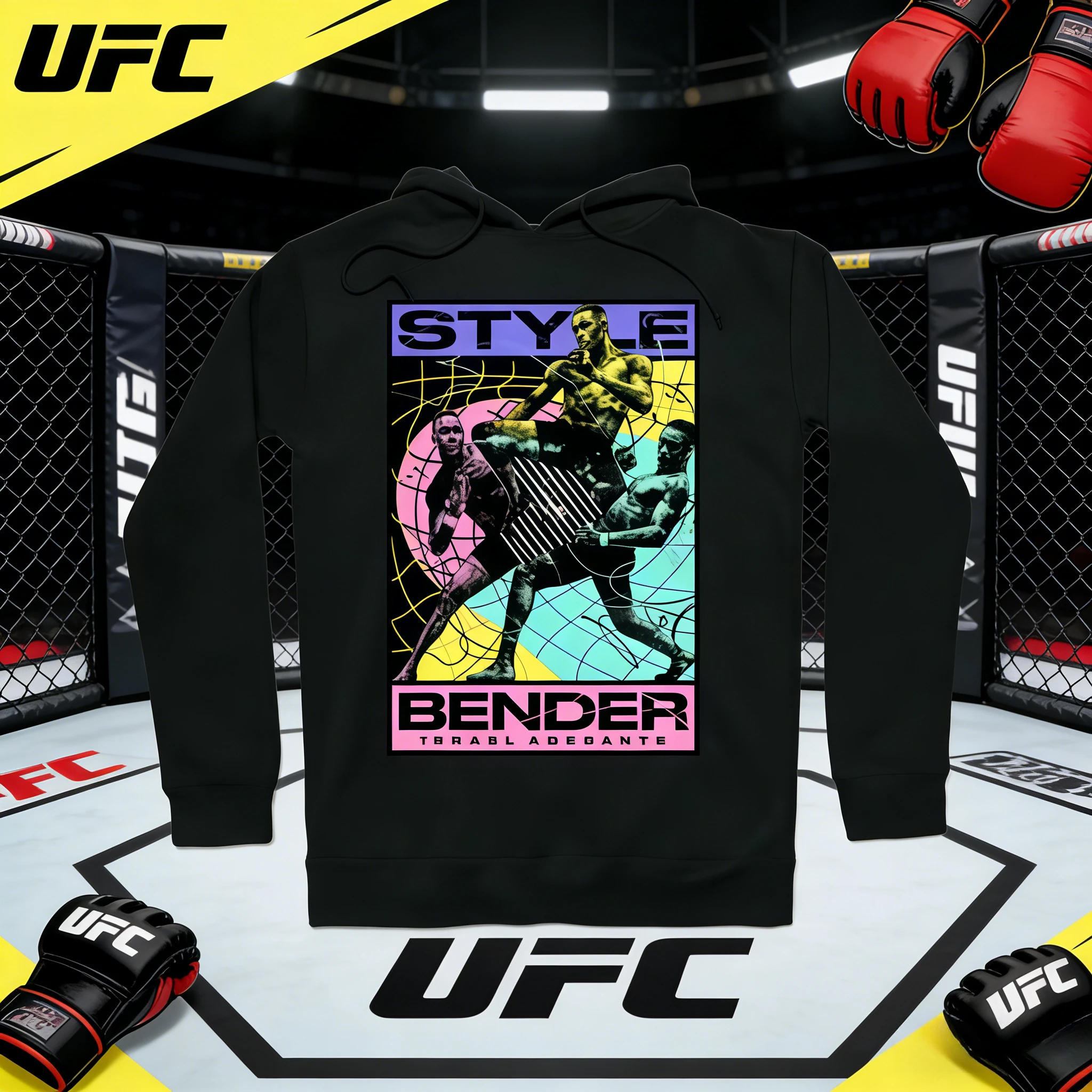 

Худи UFC Isreal Adissaya 2026, осенне-зимняя коллекция, из чистого хлопка, с принтом, дышащая, повседневная, модная, подходит как мужчинам, так и женщинам