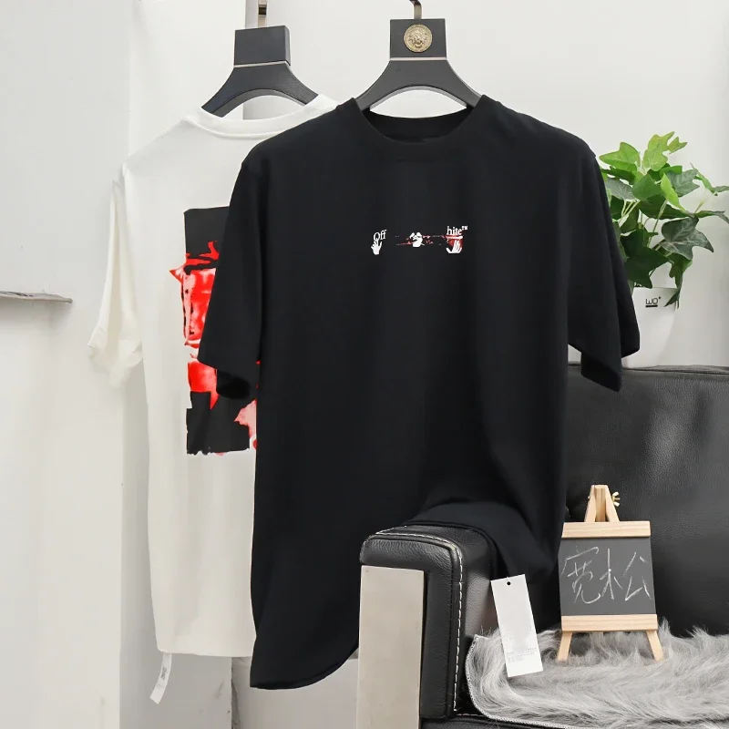 القطن الخالص عالية الجودة منامة الرجال النساء عادية ومريحة فضفاضة الصيف قصيرة الأكمام المألوف تي شيرت غير رسمي للجنسين