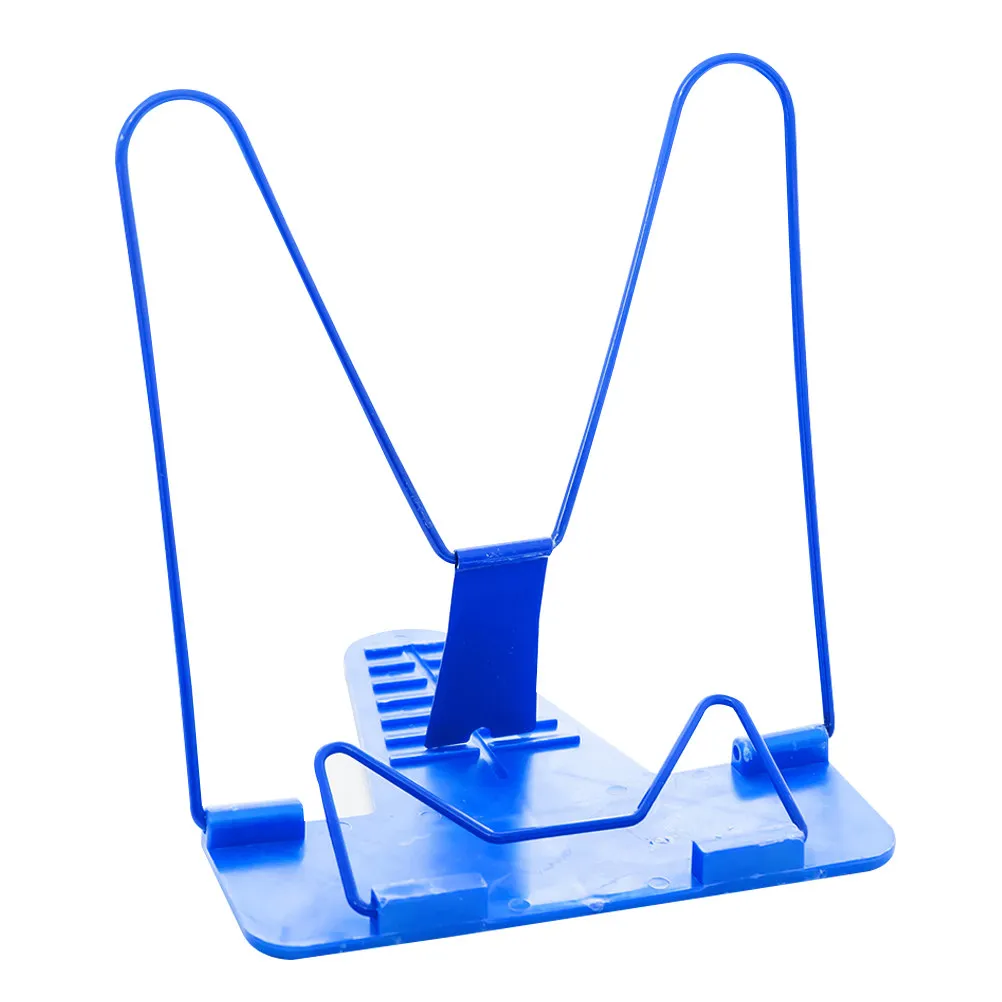 2Pcs Reading Shelf Portable Book Support Rack Adjustable Angle 0-68 Degree for Long Time Reading Home Office Blue