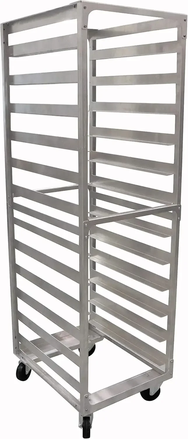 

12 Pan 5" Spacing Commercial Aluminium Bun Racks, NSF Listed Heavy Duty Speed Rack for Bakery, Restaurant & Catering, 12 Tier 20